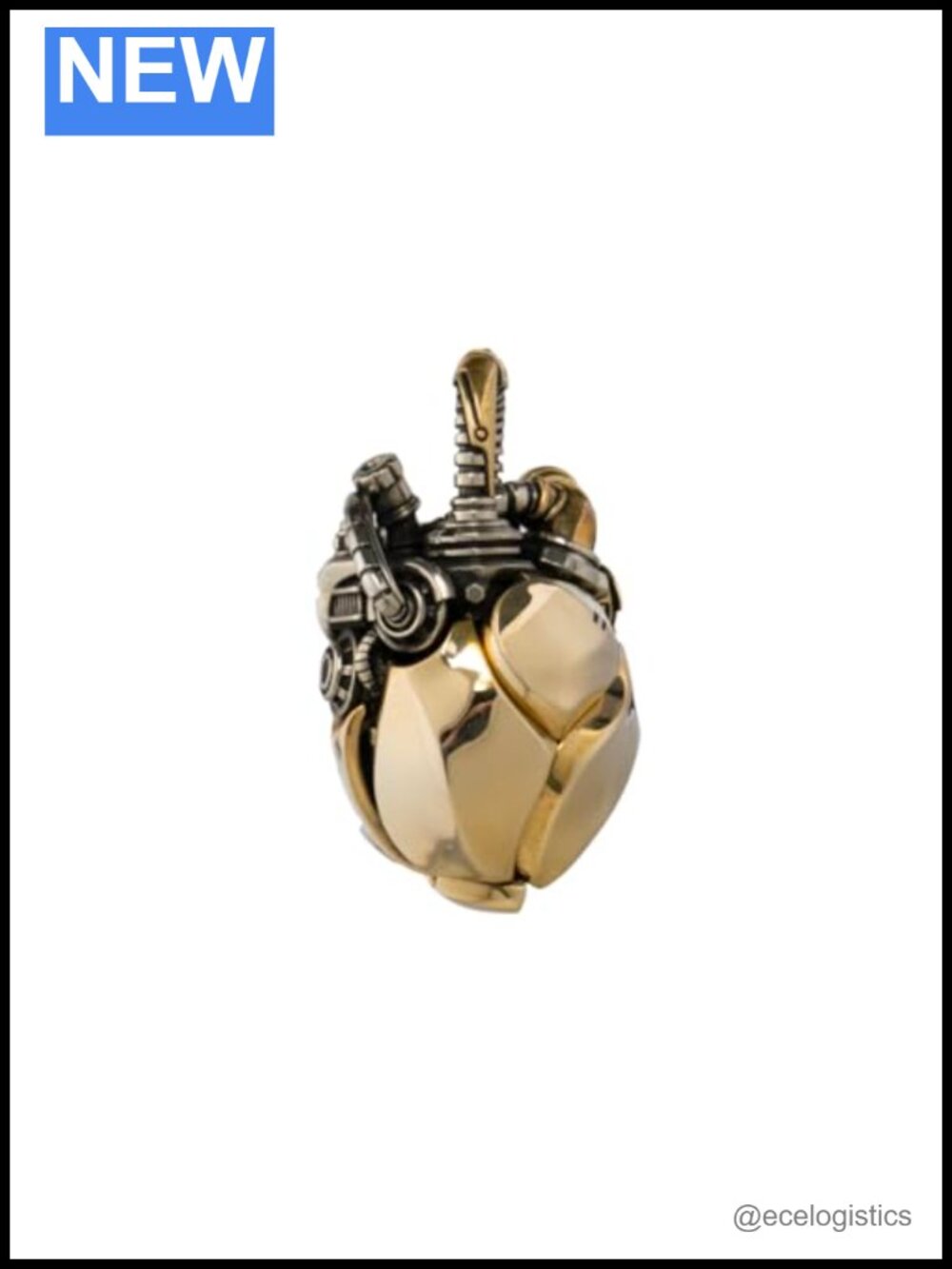 Steampunk Mechanical Heart Pendant Necklace Brass White Bronze